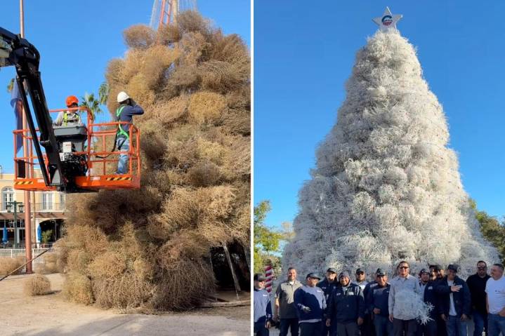 Christmas in this Arizona town comes with tumbleweeds
