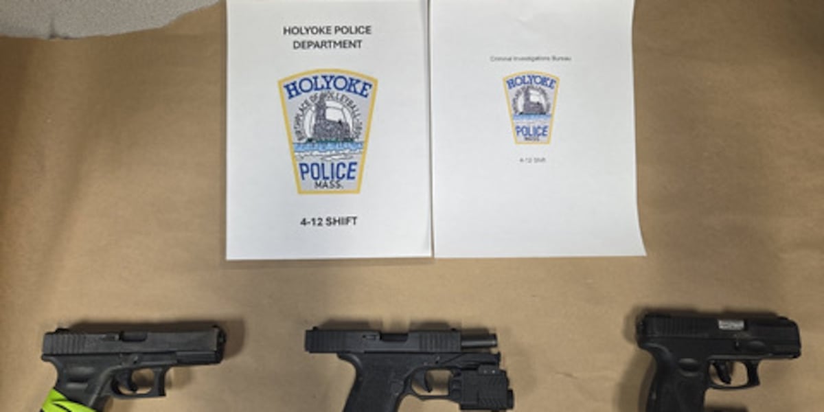 Three illegal guns were taken off of Holyoke streets