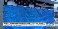 Mural honoring fallen law enforcement officers vandalized