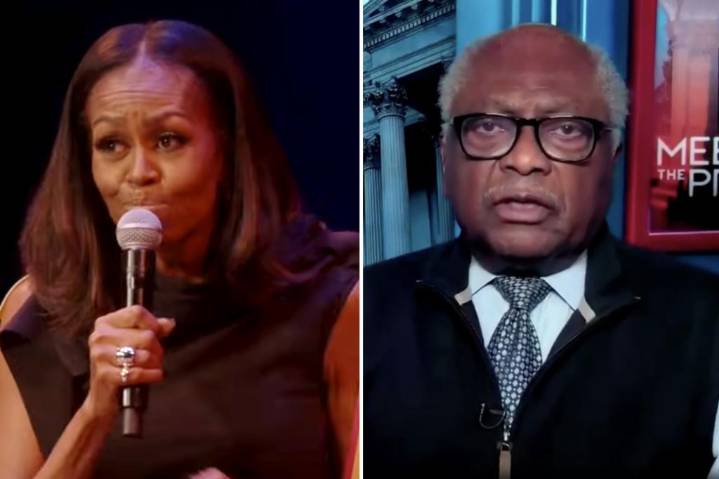 Rep. James Clyburn says Michelle Obama is 'absolutely correct' saying America is not ready for a woman president