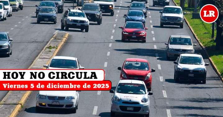 Hoy No Circula viernes 5 de diciembre 2025: qué autos y placas descansan en CDMX y Edomex