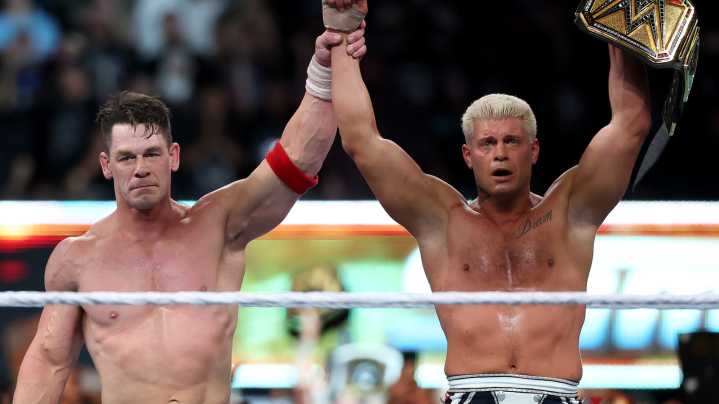 WWE Champion Cody Rhodes Gets Emotional Following John Cena's Last Match At SNME