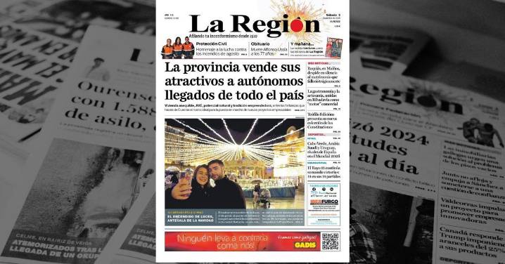La portada de La Región de este sábado, 6 de diciembre