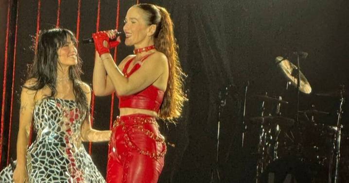 Lali Espósito brilló en Uruguay con un show impactante y con la sopresa de Natalia Oreiro