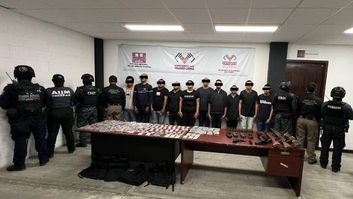 Detienen en San Cristóbal de las Casas a una célula del crimen organizado