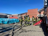 FDNY: Firefighter injured in rooftop fire at Staten Island warehouse