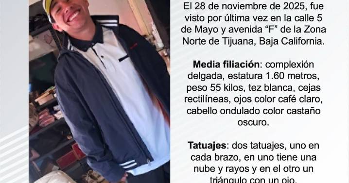 Se busca a José Moisés Montaño Amaro de 21 años