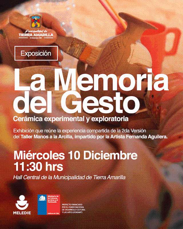 Exposición “La Memoria del Gesto” Cerámica experimental y exploratoria
