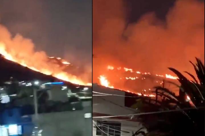 Arde cerro en Ecatepec: así fue el incendio en Loma de Tepeolulco