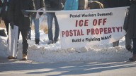 Postal workers rally in Minneapolis against ICE raids