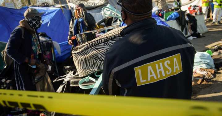 As LA County breaks from LAHSA, the homelessness agency’s workers worry about layoffs