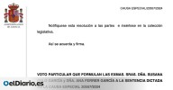 DOCUMENTO | Consulta el texto íntegro del voto particular en la sentencia al ex fiscal general