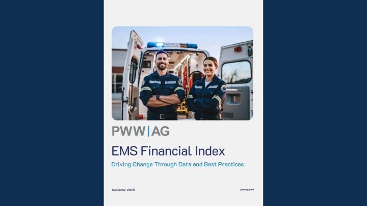 PWW Advisory Group launches December EMS Financial Index with data from 1,500 agencies