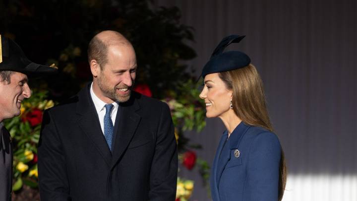 The Princess of Wales rewears a favourite Alexander McQueen coat to welcome the German president to London