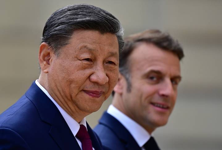 Macron seeks to rebalance trade as Chinese exports flood Europe