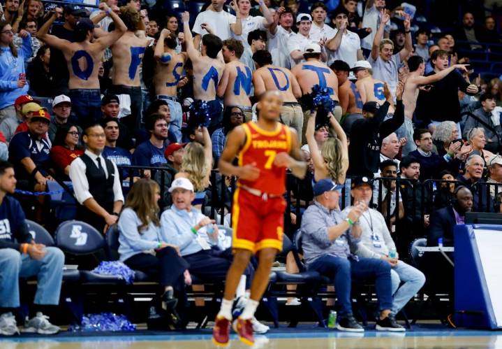 Second-half surge pushes visiting USC past USD at Jenny Craig Pavilion