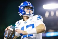 Will BYU freshman QB Bear Bachmeier play in the Pop