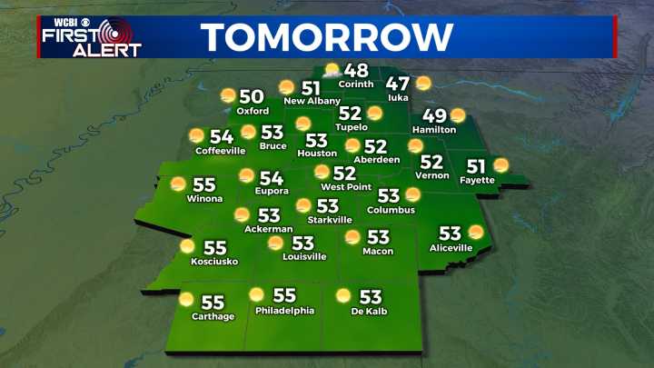 Dry with confusing afternoon highs