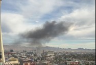 Fire breaks out at 3-story motel on Las Vegas Strip