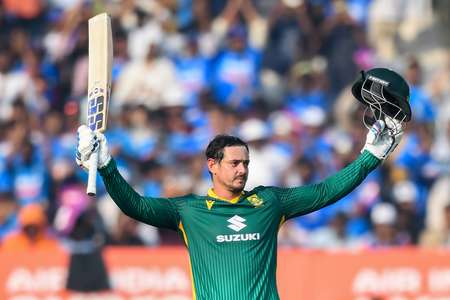 Quinton de Kock hits seventh ODI hundred, equals AB de Villiers’s India record
