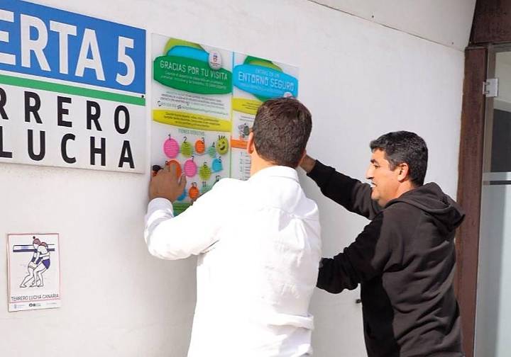 Menores protegidos en espacios deportivos de Tías