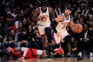 Shorthanded Knicks still finding ways to win