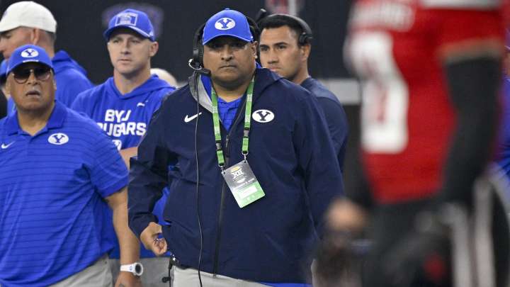 BYU’s Kalani Sitake reacts to CFP chances after Big 12 Championship loss to Texas Tech