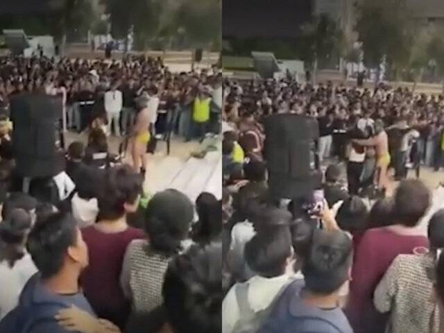 Polémica en San Marcos: realizan show con strippers durante celebración estudiantil