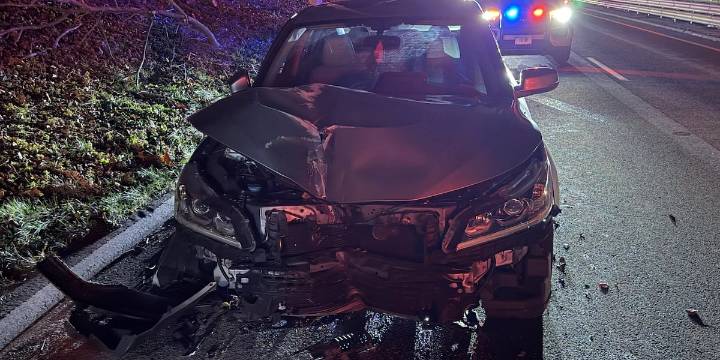 No injuries reported after car strikes utility pole in Orange