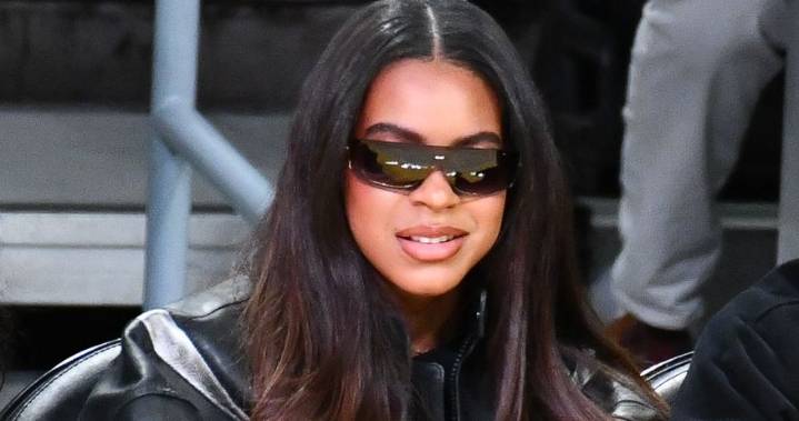 Blue Ivy Carter Wore Beyoncé’s Sneakers to a Lakers Game