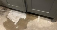 Shower and dishwasher at Bedfield home fill with sewage