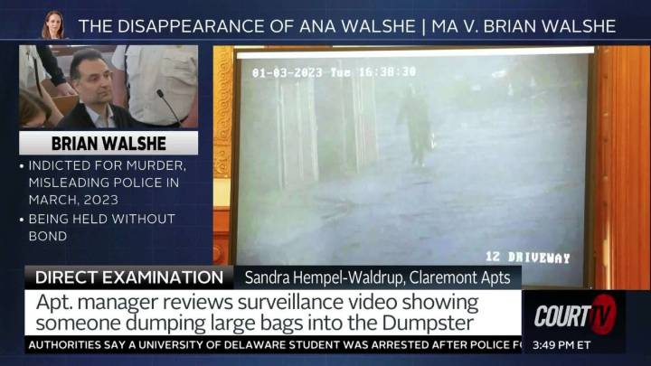 Brian Walshe Murder Trial: Video of Man Dumping Large Bags Into Dumpster
