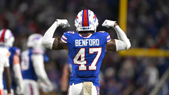 Christian Benford pick-six gives Bills 32