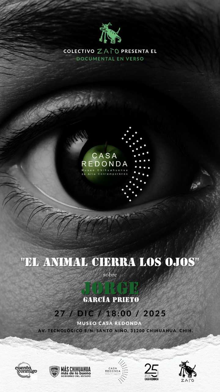 Estrenarán en Museo Casa Redonda documental “El animal cierra los ojos”