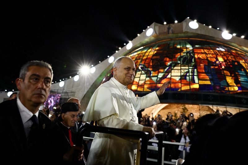 Pope Leo, in crisis-hit Lebanon, urges faith leaders to unite for peace
