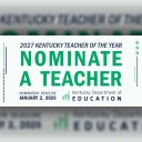 Kentucky Department of Education now accepting nominations for 2027 Teacher of the Year