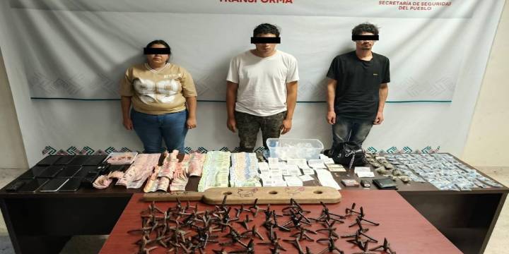 Caen tres presuntos miembros del Cártel de Sinaloa Chiapas que llevaban chocolates con hongos alucinógenos
