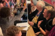 Hollywood legend and famous pal drop into crowded London pub