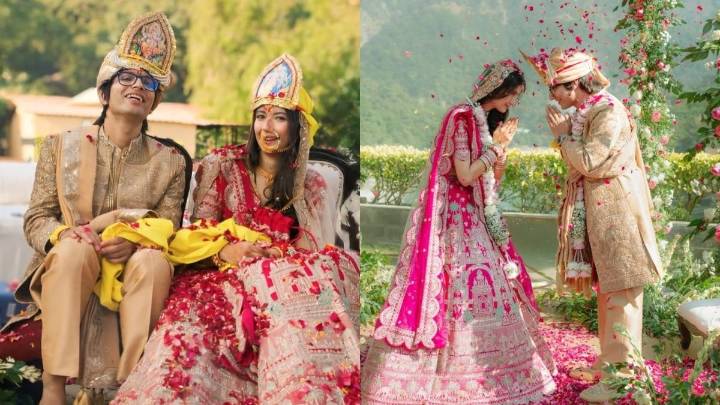 YouTuber Sourav Joshi Weds Avantika Bhatt In Rishikesh; Viral Photos Capture ‘Pavitra Bandhan’ Moments
