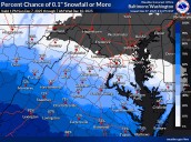 CWG Live: Snow dusting Monday morning likelier south of town as we turn colder.