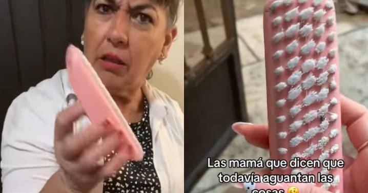 “¿Cómo que no me sirve? ¡Sí me sirve!”: Joven muestra cómo su madre prefiere su viejo e inservible cepillo