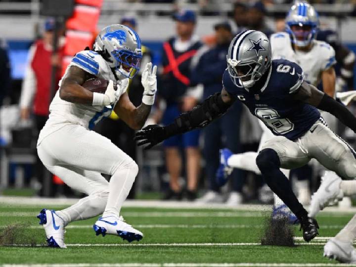 Jahmyr Gibbs firma tres touchdowns y Lions vence a Cowboys