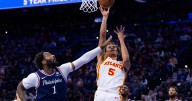 Johnson hits late 3s for Atlanta Hawks to spoil Embiid's 76ers return in double