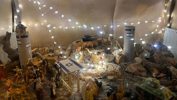 Un belén palestino en Astorga remueve conciencias contra el genodicio