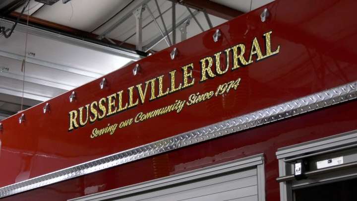 Russellville Rural Fire Department holds a roll-in celebration for new truck