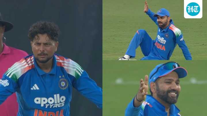 'Tu wapas ja': Rohit stops Kuldeep from taking three reviews, Virat steps in