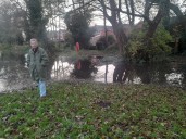 Council ‘steps up’ to tackle flooding of gardens near Newport 'despite dispute'