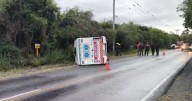 Volcó una ambulancia en plena ruta salteña: la enfermera fue internada