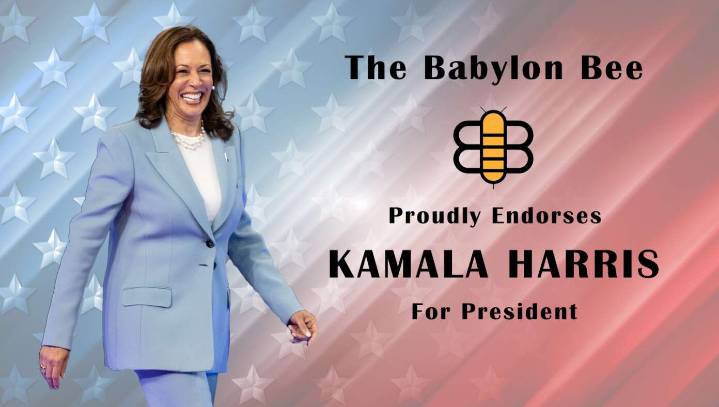 The Babylon Bee Editorial Board Endorses Kamala Harris For President