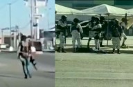 Video: detienen en Ojinaga a uno que iba caminando con un fusil